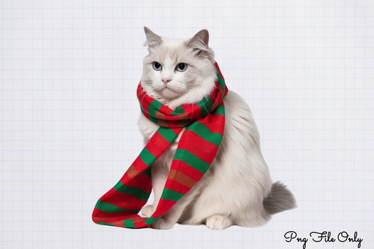 Christmas Cats Clipart PNG
