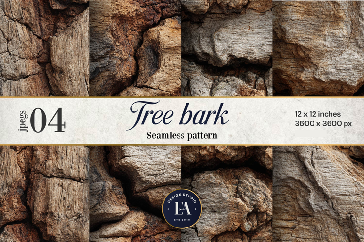 Tree Bark Digital Paper 4 JPEG