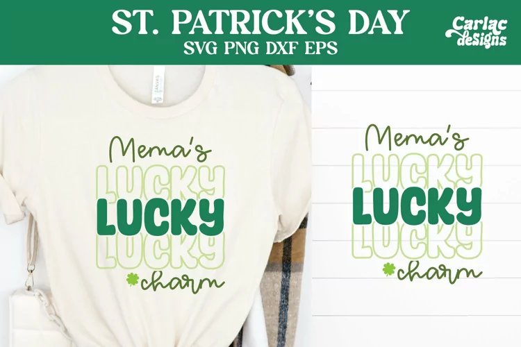 Mema's Lucky Charm SVG, St. Patrick's Day SVG