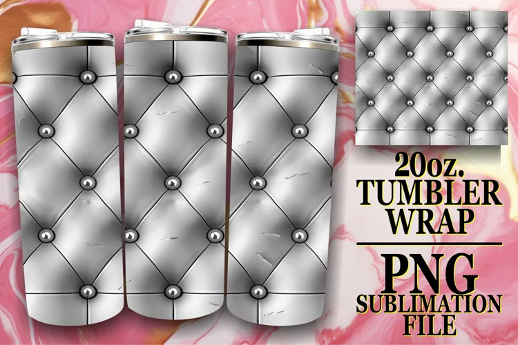 Textured 3D Pattern Tumbler Sublimation