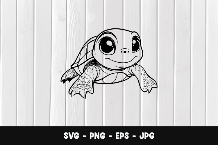 Cute Turtle Svg Image 18