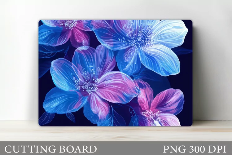 Flowers Cutting Board. Floral Cutting Board Design