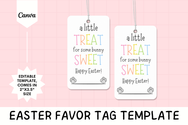 Editable Easter Hang Tag Canva Template - 5