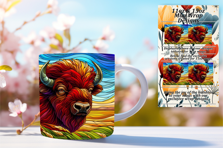 Chic 11oz Png Mug Wrap Template , Animals