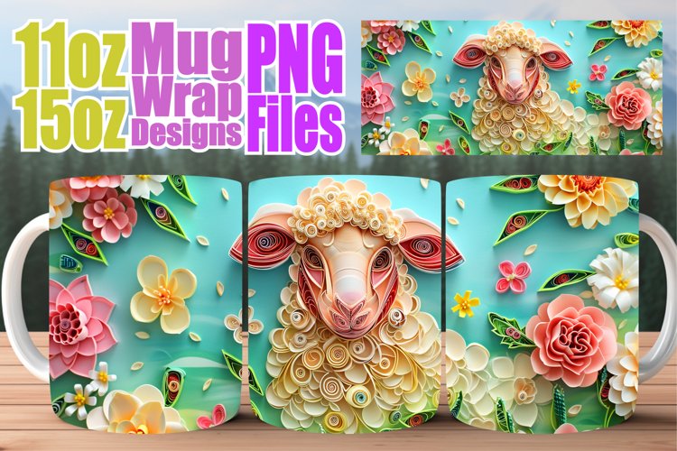 Easter 3D Mug Sublimation - Colorful Delight