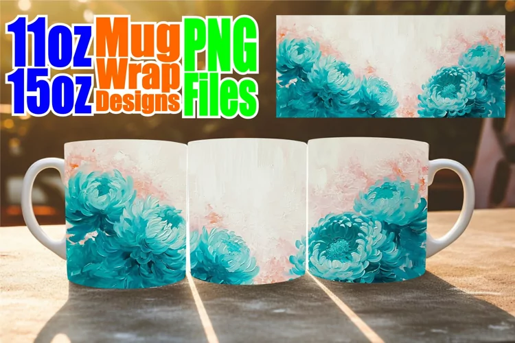 Spring Blossom Mug: Sublimation Elegance 11oz