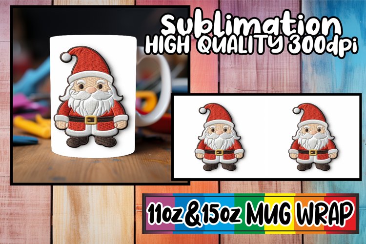 Cozy Embroidered 3D Mug Wrap