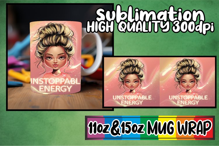 Lovely moments 11oz 15oz sublimation wrap, Woman example image 1