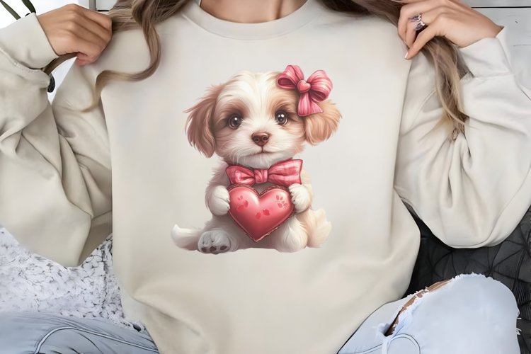 Valentine Dog Clipart PNG