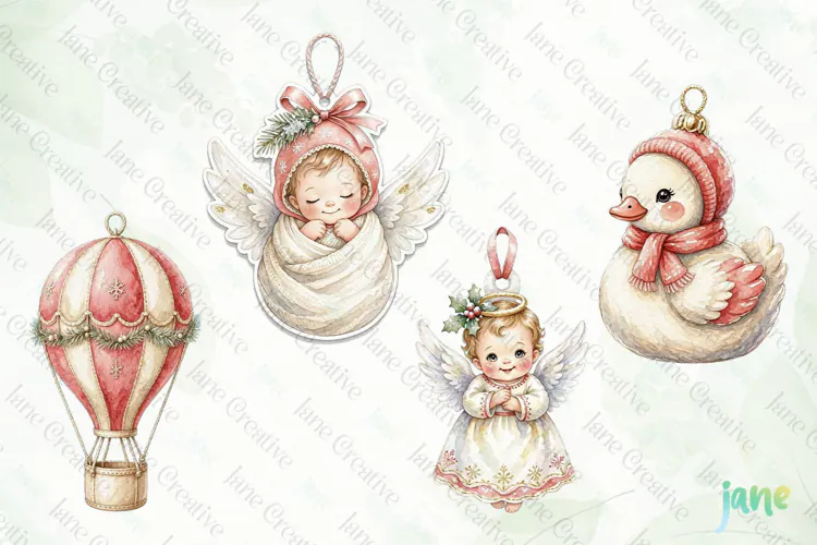 Baby Shower 1st Christmas Clipart