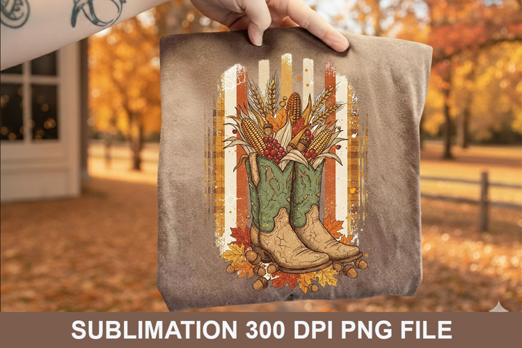 Halloween Boots Sublimation - Halloween PNG Design