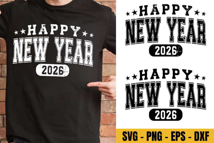 Happy new year, New Years svg, 2026 Svg, New Year Shirt