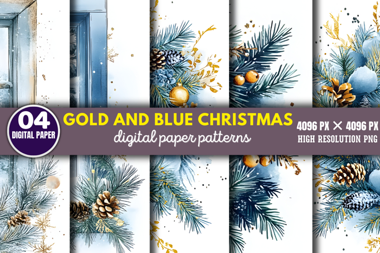 Gold Christmas Background Image 12