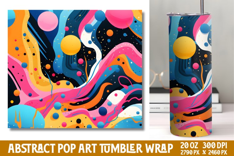 Abstract Pop Art Tumbler Wrap