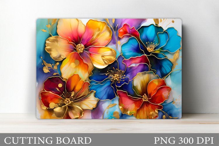 Flowers Cutting Board Design. Flowers Kitchen Cutting Board