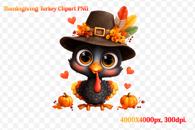Funny Thanksgiving Turkey Clipart PNG