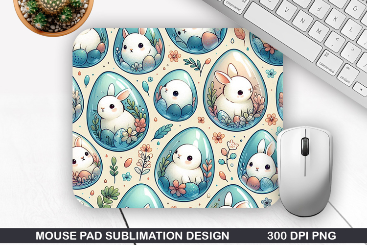 Easter Eggs Mouse Pad Sublimation, Easter Mouse Pad PNG