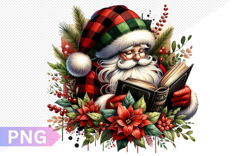 Christmas Santa Sublimation - Clipart PNG Design
