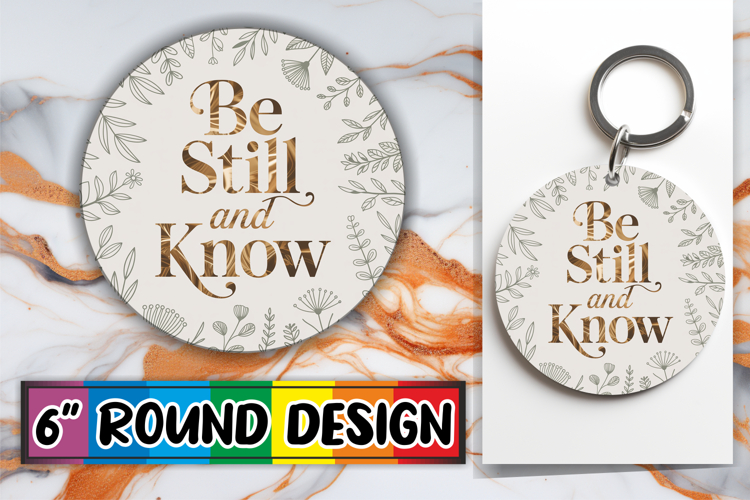 Bright Ornaments Circle Sublimation, Religious