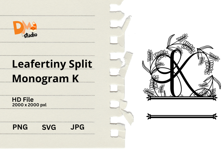 Floral Monogram Letter Svg