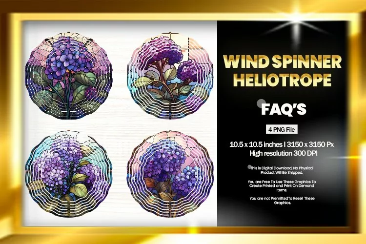 Heliotrope Wind Spinner Sublimation - 04 Variations