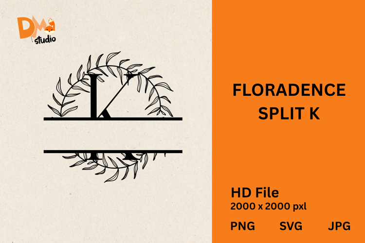 Floral Monogram Letter Svg Image 5