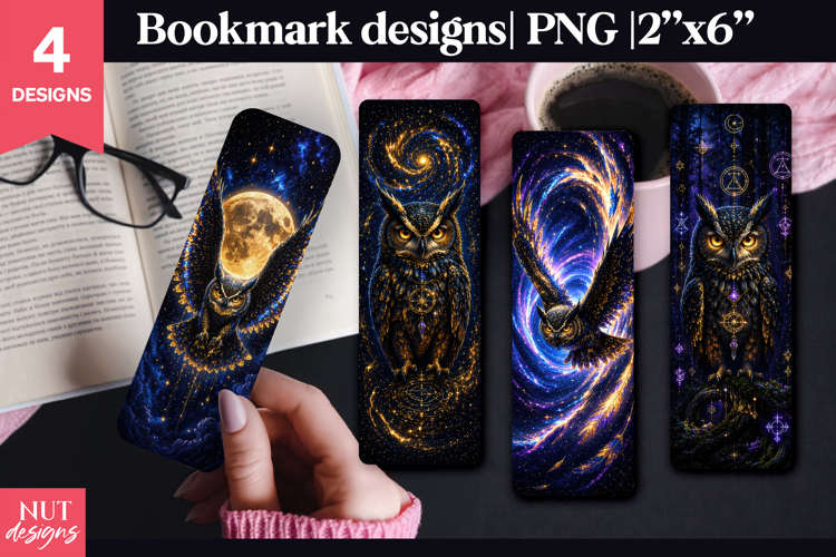 Mystic Owl Bookmark celestial bird magical bookmark