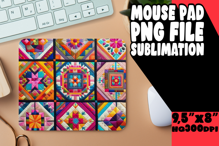 VIBRANT MOUSE PAD Creative Art, Patchwork