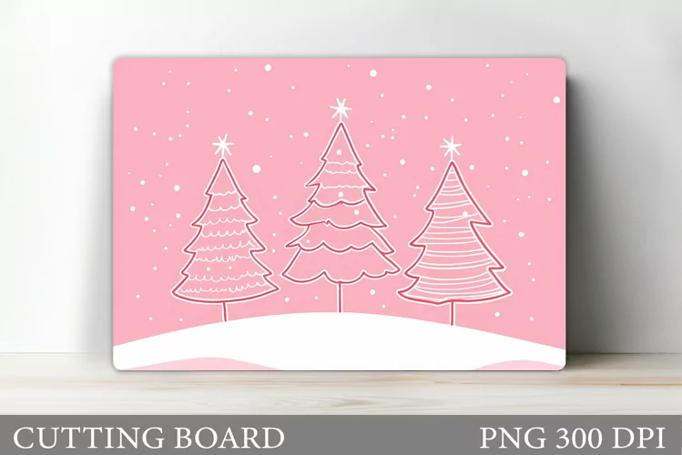 Christmas Tree Cutting Board. Christmas Tree Sublimation