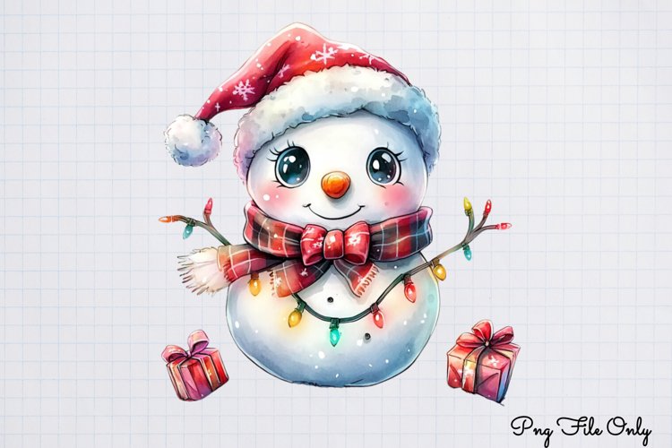 Cute Snowman Clipart Image 10