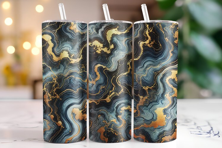 Marble Tumbler Wrap | Sublimation | Tumblers example image 1
