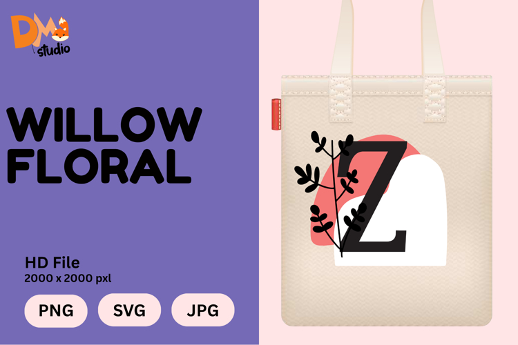 Willow Floral Monogram