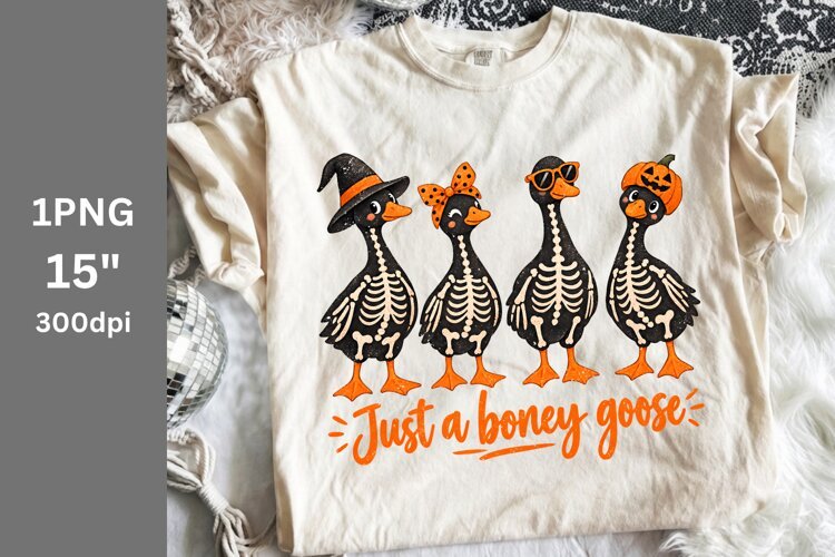 Halloween PNG, Just a boney goose PNG example image 1