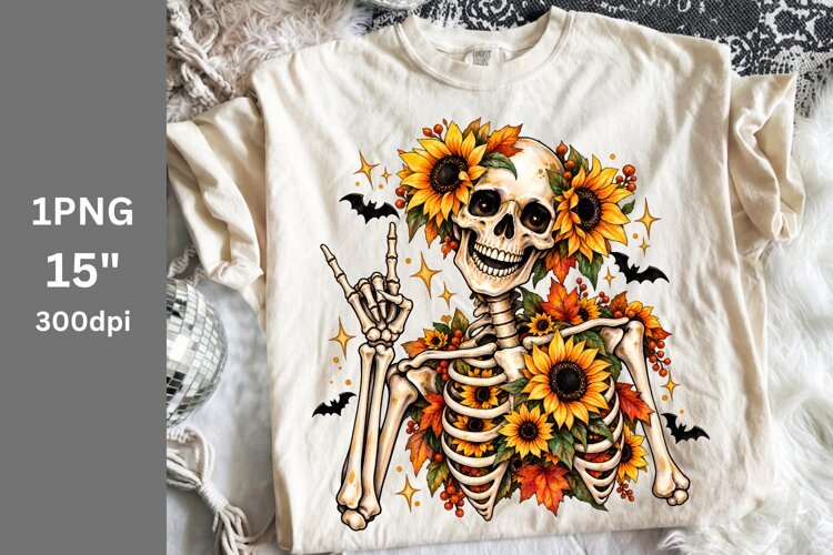 Halloween PNG, Skeleton PNG, Fall PNG example image 1