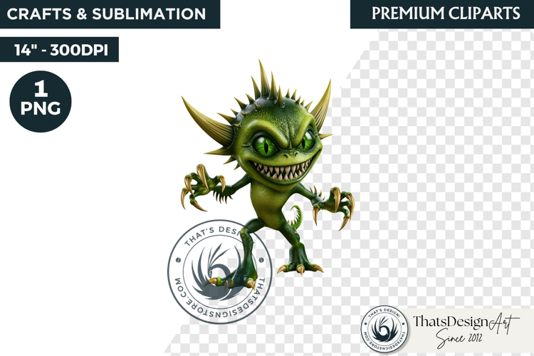 Halloween Little Monster Clipart Png, Spooky Cute Fantasy