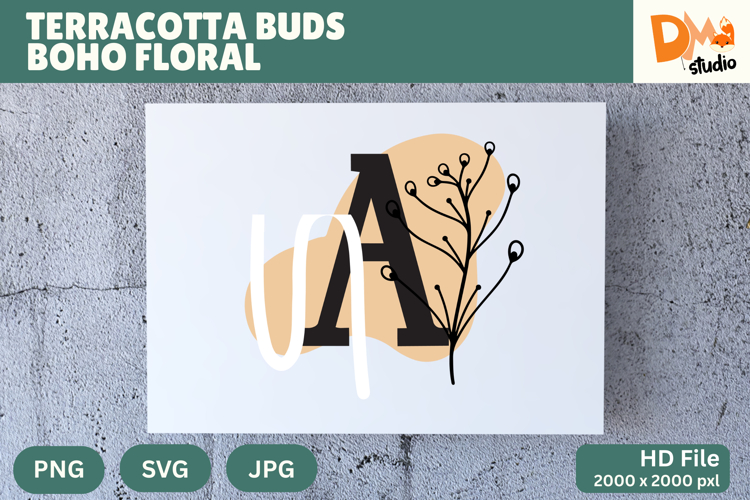 Floral Monogram Letter Svg Image 8