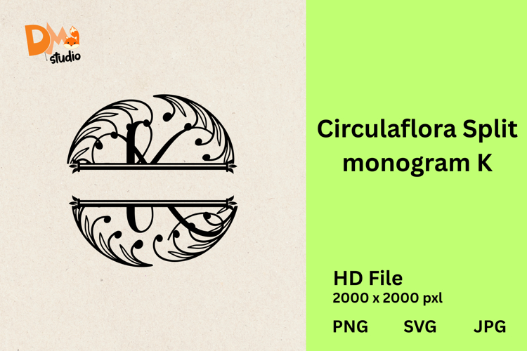 Circulaflora Split Monogram