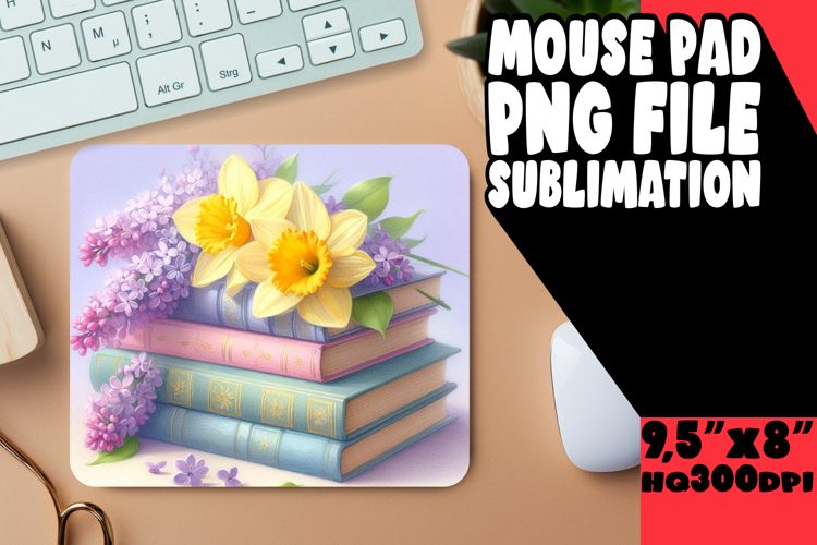 Radiant Mouse Pad Designs PNG, Books