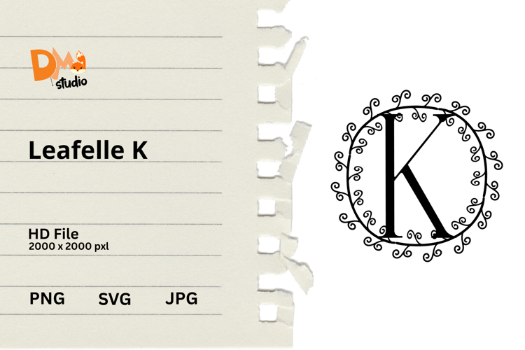 Floral Monogram Letter Svg Image 6