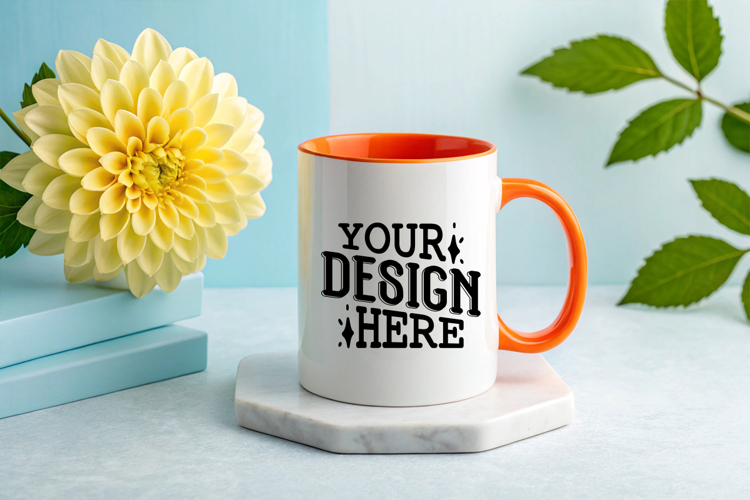 Coffee Mug Mockups, Spring Mug Mockup, Styled Stock Mockup