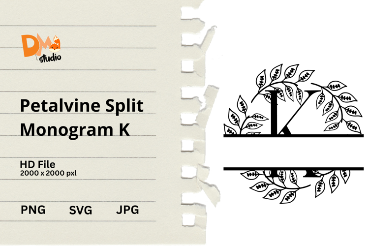 Floral Monogram Letter Svg Image 8