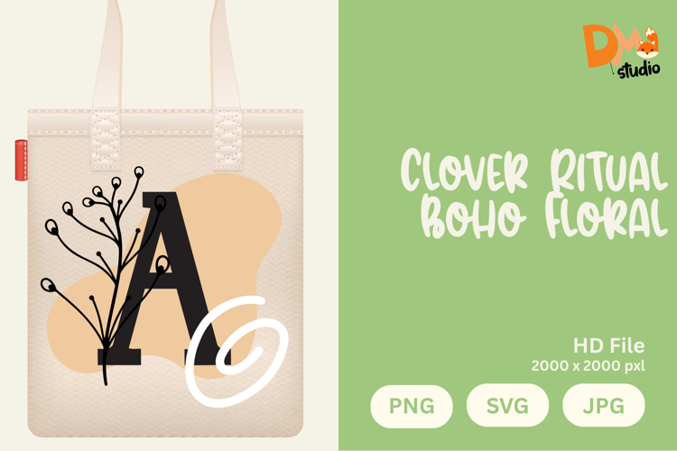 Floral Monogram Letter Svg Image 21