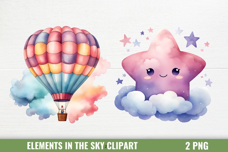 Elements In The Sky And Space Clipart