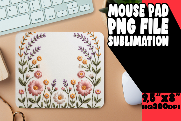 CHEERFUL MOUSE MAT GIFT INSPIRATION, Flowers
