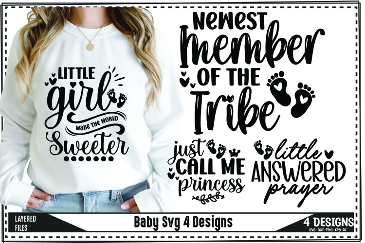 Funny Baby Svg, Newborn Svg Designs