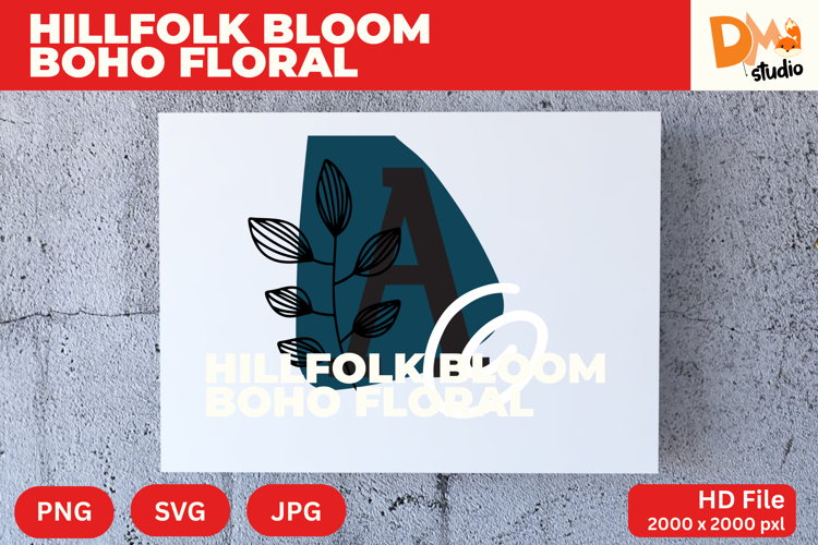 Boho Floral Svg Image 22
