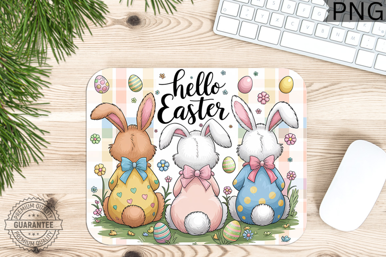Hello Easter PNG - Easter Mouse Pad Design
