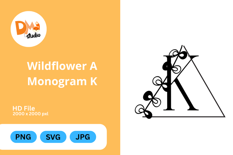 Wildflower Monogram Symbol