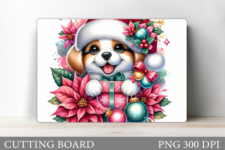 Christmas Dog Cutting Board. Christmas Cutting Board Design
