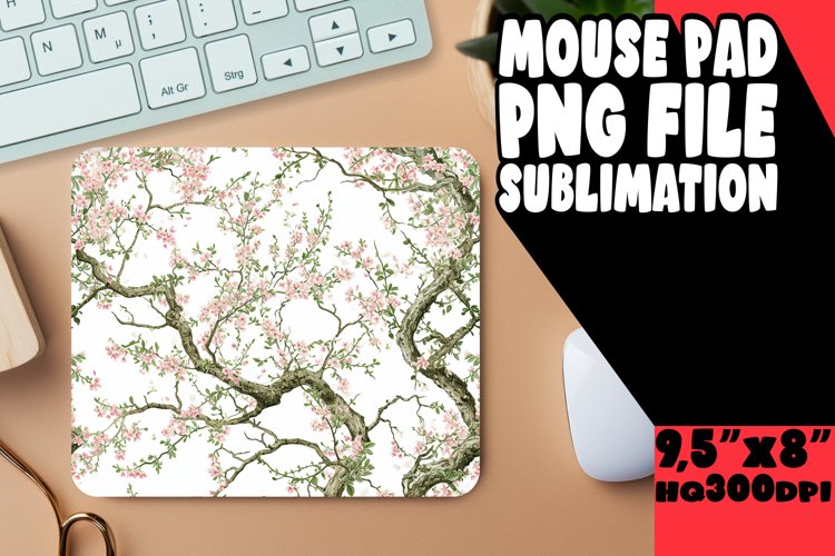 Blossom Pattern Mouse Mat example image 1